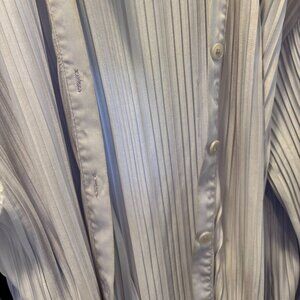 Oversized Leisure Pleat Pockets Two Piece Pants Set - Light Purple